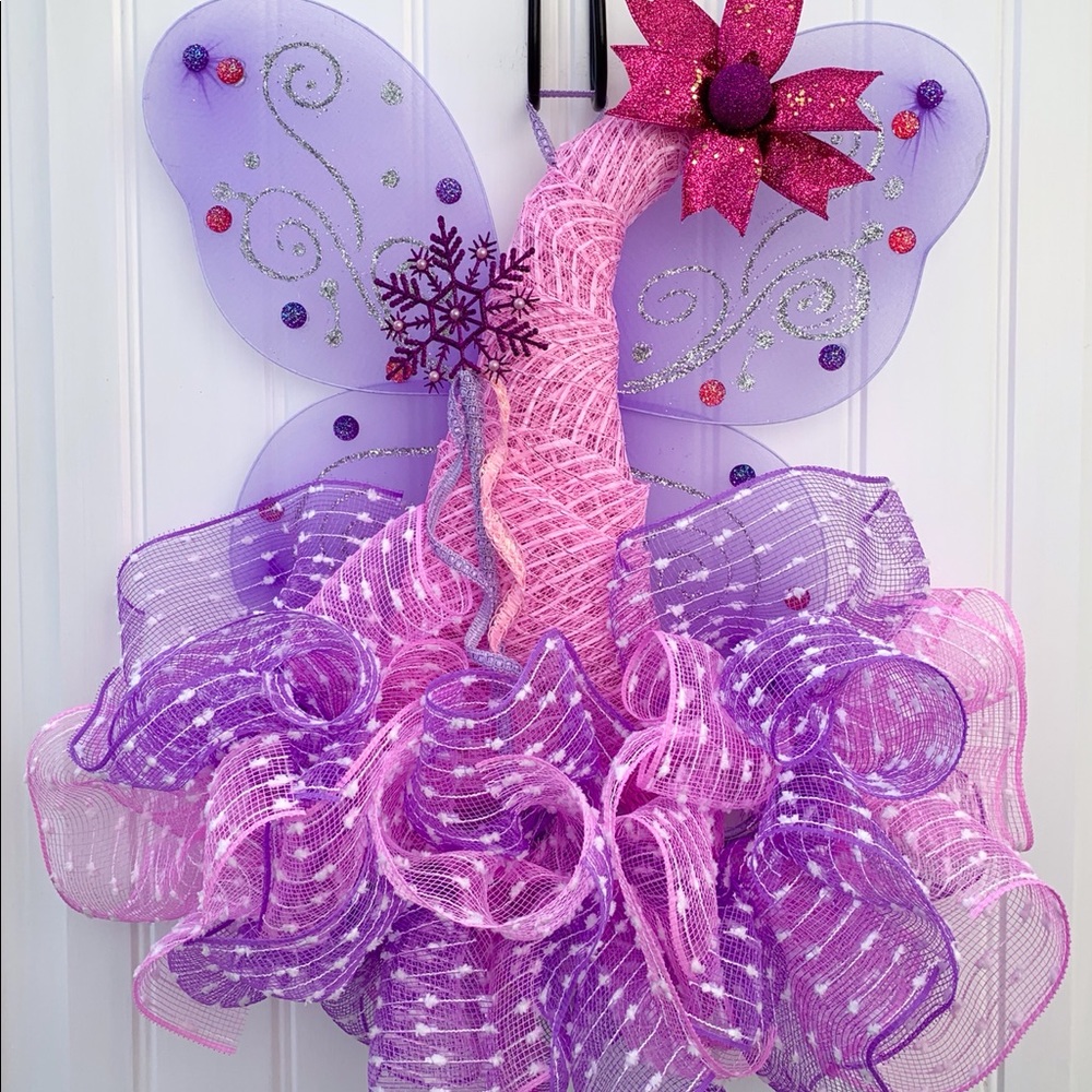 CLEARANCE SALE⭐️⭐️ Deco mesh fairy princess hat wreath